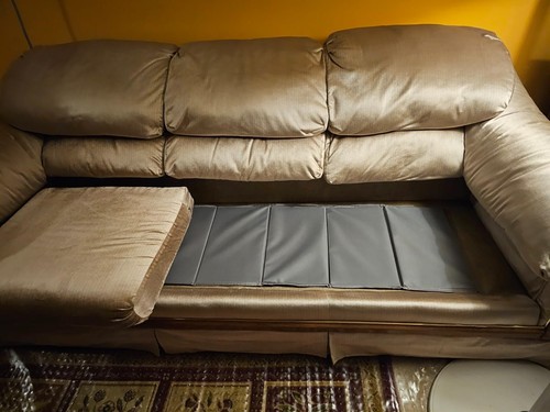 Sofa cushion support - cushion, board