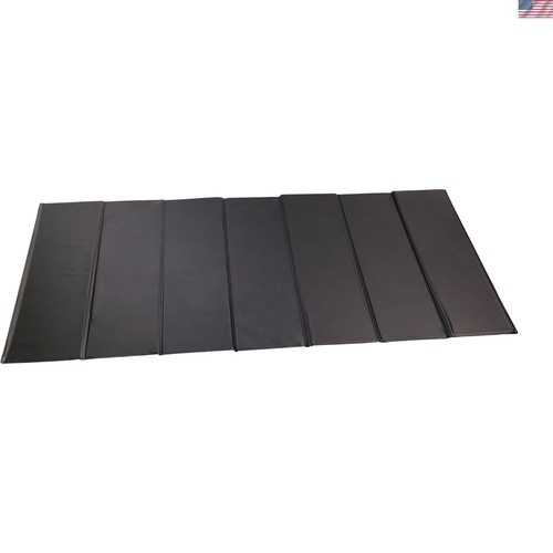 Black vinyl covered sofa - black,